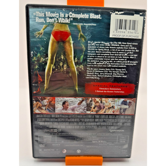 Jaws, Piranha, Lake Placid, The Cave DVD Pack Horror Creature Feature Movies - Picture 9 of 16